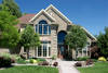 white tall house